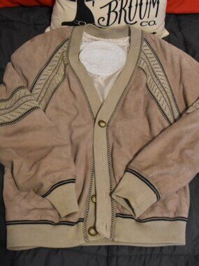 Authentic Torras Made In Spain Suede Button‎ Up Jacket Size M (40 Euro)